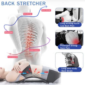 Back Cracker Lower Back Pain Relief Device With Magnet