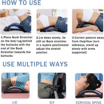 Back Cracker Lower Back Pain Relief Device With Magnet