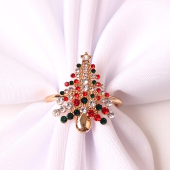 Christmas Tree Napkin Ring Snowflake Napkin Button