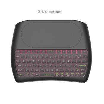 D8 Bluetooth Keyboard Wireless Mini Keyboard Dual Mode Seven-Color Backlit Version I8 2.4G