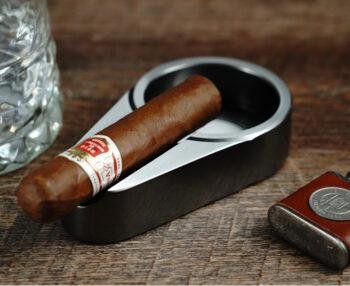Cigar Ashtray Single Slot Atmosphere Living Room Ash Cylinder Metal Ashtray Easy To Clean