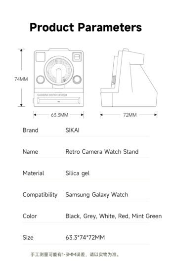 Smart Watch 2022 Galaxy Watch 4 Camera Design Silion Charging Stand Dock For Samsung Smart Galaxy Watch  4