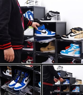 High-top shoe storage box