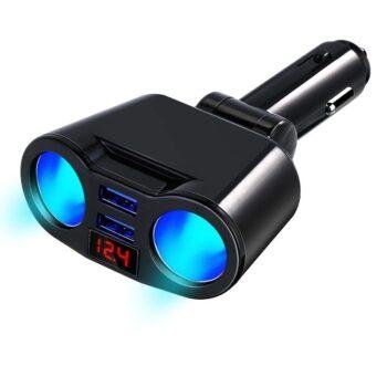 Cigarette Lighter With Rotating One For Two Dual Cigarette Lighter Conversion