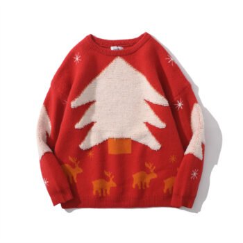 Christmas Tree Jacquard Sweater Men