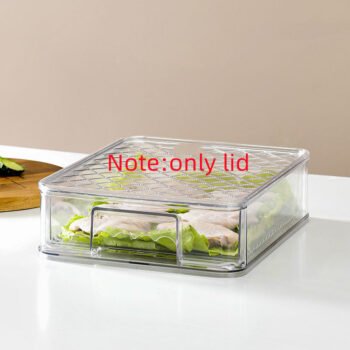 Refrigerator Layered Storage Box Drawer Type Transparent Plastic