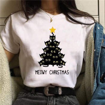 Christmas tree alphabet T-shirt