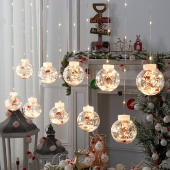 Curtain Lights Decorate Christmas Tree Pendants