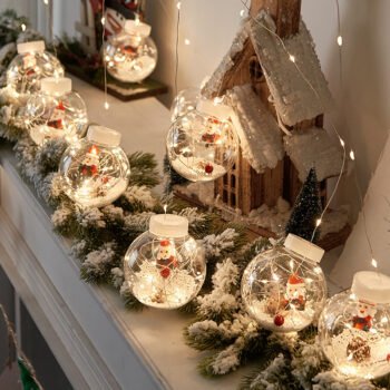 Curtain Lights Decorate Christmas Tree Pendants