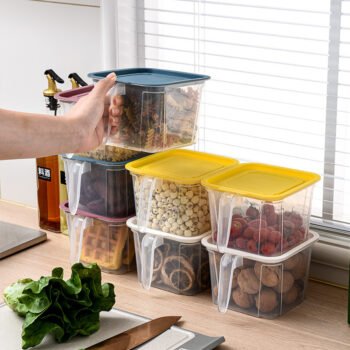 Refrigerator Transparent Plastic Crisper Storage Box