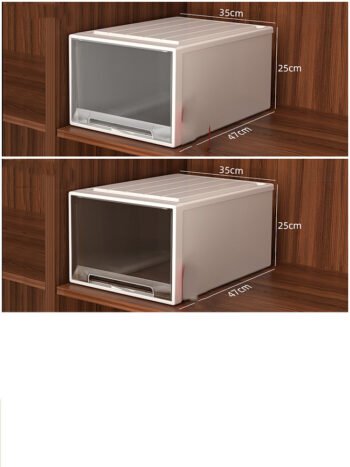 Drawer Type Storage Box Plastic Transparent Clothing Locker