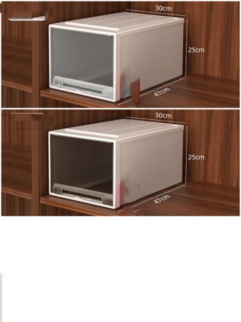 Drawer Type Storage Box Plastic Transparent Clothing Locker