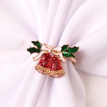 Christmas Tree Napkin Ring Snowflake Napkin Button