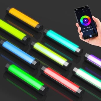 P200 Handheld Fill Light Tube RGB Dimmable LED Charging