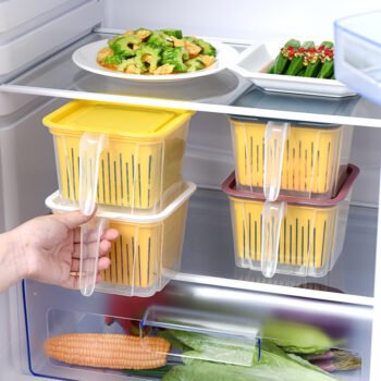 Refrigerator Transparent Plastic Crisper Storage Box